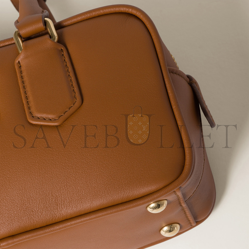 MIU MIU ARCADIE LEATHER BAG 5BB142 (22*10.5*7.5cm) MIU MIU ARCADIE LEATHER BAG 5BB142 (22*10.5*7.5cm)